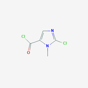 molecular formula C5H4Cl2N2O B038544 2-Chloro-1-methyl-1H-imidazole-5-carbonyl chloride CAS No. 117283-62-2