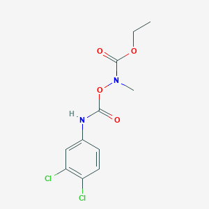 molecular formula C11H12Cl2N2O4 B3854446 ethyl N-[(3,4-dichlorophenyl)carbamoyloxy]-N-methylcarbamate 