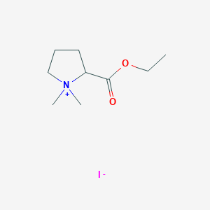 molecular formula C9H18INO2 B3854525 Ethyl 1,1-dimethylpyrrolidin-1-ium-2-carboxylate;iodide 