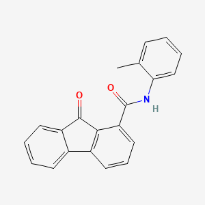 molecular formula C21H15NO2 B3854548 N-(2-methylphenyl)-9-oxofluorene-1-carboxamide 