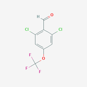 molecular formula C8H3Cl2F3O2 B038548 2,6-Dichloro-4-(trifluoromethoxy)benzaldehyde CAS No. 118754-54-4