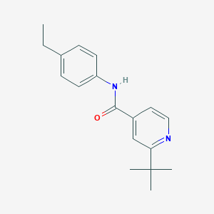 2-tert-butyl-N-(4-ethylphenyl)isonicotinamide