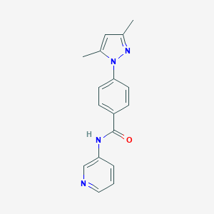 4-(3,5-dimethyl-1H-pyrazol-1-yl)-N-(3-pyridinyl)benzamide