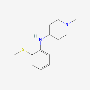 molecular formula C13H20N2S B3854861 1-methyl-N-(2-methylsulfanylphenyl)piperidin-4-amine 