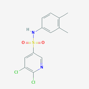 5,6-dichloro-N-(3,4-dimethylphenyl)-3-pyridinesulfonamide