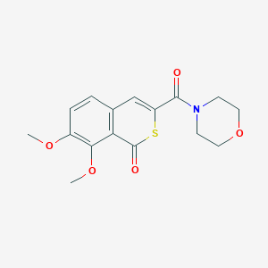 molecular formula C16H17NO5S B385496 7,8-Dimethoxy-3-(morpholine-4-carbonyl)isothiochromen-1-one CAS No. 627487-22-3