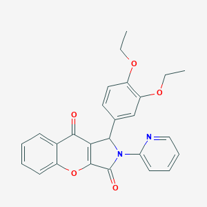 1-(3,4-Diethoxyphenyl)-2-(2-pyridinyl)-1,2-dihydrochromeno[2,3-c]pyrrole-3,9-dione