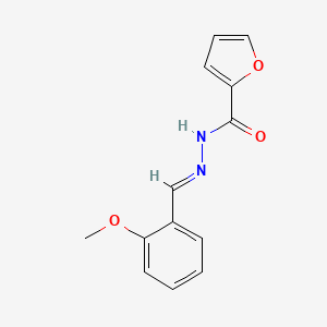 molecular formula C13H12N2O3 B3855155 N'-[(E)-(2-methoxyphenyl)methylidene]furan-2-carbohydrazide 
