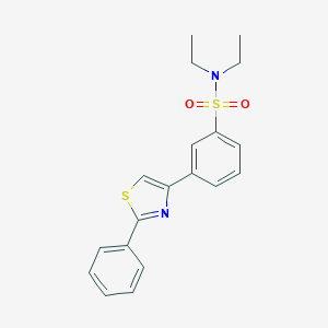 N,N-diethyl-3-(2-phenyl-1,3-thiazol-4-yl)benzenesulfonamide