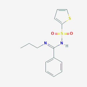 N-[phenyl(propylamino)methylene]-2-thiophenesulfonamide