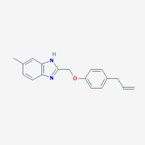 molecular formula C18H18N2O B385529 2-[(4-allylphenoxy)methyl]-5-methyl-1H-benzimidazole 
