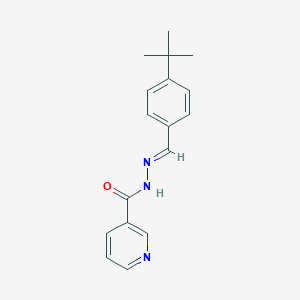 molecular formula C17H19N3O B3855338 N'-[(E)-(4-tert-butylphenyl)methylidene]pyridine-3-carbohydrazide CAS No. 65413-31-2