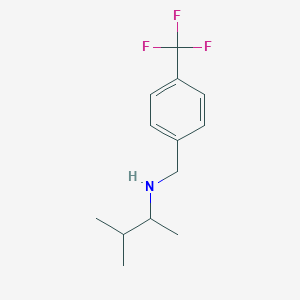 molecular formula C13H18F3N B385536 N-(1,2-dimethylpropyl)-N-[4-(trifluoromethyl)benzyl]amine 