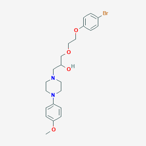 molecular formula C22H29BrN2O4 B385541 1-[2-(4-bromophenoxy)ethoxy]-3-[4-(4-methoxyphenyl)-1-piperazinyl]-2-propanol 