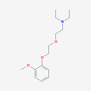 molecular formula C15H25NO3 B3855412 N,N-diethyl-2-[2-(2-methoxyphenoxy)ethoxy]ethanamine 
