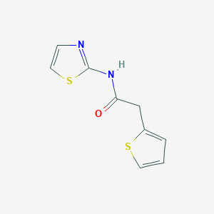 molecular formula C9H8N2OS2 B3855494 N-(1,3-thiazol-2-yl)-2-(thiophen-2-yl)acetamide 