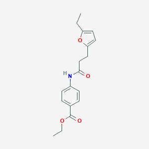 Ethyl 4-(3-(5-ethylfuran-2-yl)propanamido)benzoate