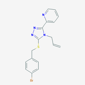 2-{4-allyl-5-[(4-bromobenzyl)sulfanyl]-4H-1,2,4-triazol-3-yl}pyridine
