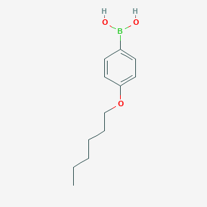 molecular formula C12H19BO3 B038556 4-Hexyloxyphenylboronic acid CAS No. 121219-08-7