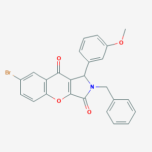 2-Benzyl-7-bromo-1-(3-methoxyphenyl)-1,2-dihydrochromeno[2,3-c]pyrrole-3,9-dione