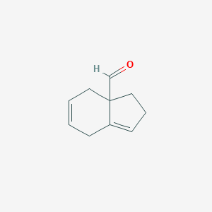 molecular formula C10H12O B038559 2,3,4,7-Tetrahydroindene-3a-carbaldehyde CAS No. 117679-05-7