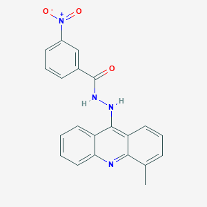 molecular formula C21H16N4O3 B3856112 N'-(4-methylacridin-9-yl)-3-nitrobenzohydrazide 