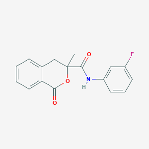 molecular formula C17H14FNO3 B385635 N-(3-fluorophenyl)-3-methyl-1-oxo-3,4-dihydro-1H-isochromene-3-carboxamide CAS No. 720671-68-1