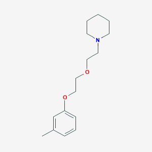 molecular formula C16H25NO2 B3856397 1-[2-[2-(3-Methylphenoxy)ethoxy]ethyl]piperidine 