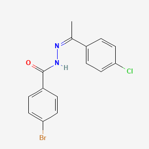 4-bromo-N'-[1-(4-chlorophenyl)ethylidene]benzohydrazide