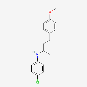 (4-chlorophenyl)[3-(4-methoxyphenyl)-1-methylpropyl]amine