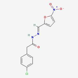 2-(4-chlorophenyl)-N'-[(5-nitro-2-furyl)methylene]acetohydrazide