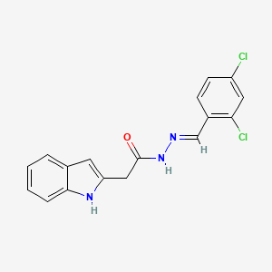 N'-(2,4-dichlorobenzylidene)-2-(1H-indol-2-yl)acetohydrazide