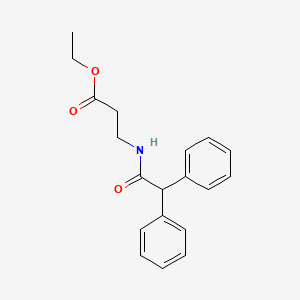 molecular formula C19H21NO3 B3857118 Ethyl 3-[(2,2-diphenylacetyl)amino]propanoate 