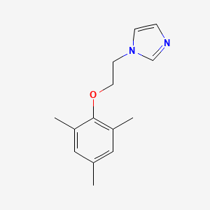 molecular formula C14H18N2O B3857180 Imidazole, 1-[2-(2,4,6-trimethylphenoxy)ethyl]- 