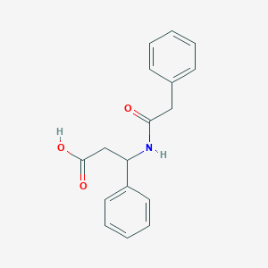 molecular formula C17H17NO3 B3857207 3-Phenyl-3-phenylacetylamino-propionic acid CAS No. 65451-19-6