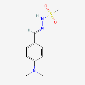 molecular formula C10H15N3O2S B3857213 N-[(E)-[4-(dimethylamino)phenyl]methylideneamino]methanesulfonamide 