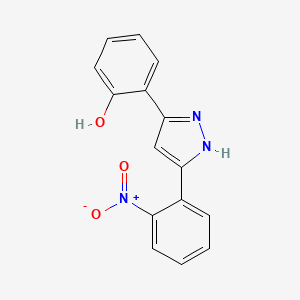 B3857726 2-[5-(2-nitrophenyl)-1H-pyrazol-3-yl]phenol CAS No. 5481-04-9