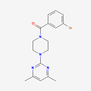 molecular formula C17H19BrN4O B3857774 (3-Bromophenyl)-[4-(4,6-dimethylpyrimidin-2-yl)piperazin-1-yl]methanone 