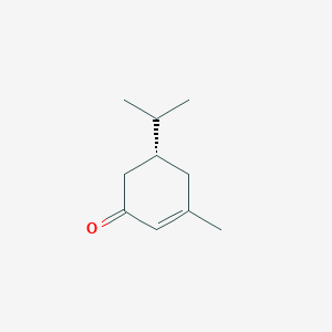 molecular formula C10H16O B038578 (5R)-3-Methyl-5-propan-2-ylcyclohex-2-en-1-one CAS No. 112710-42-6