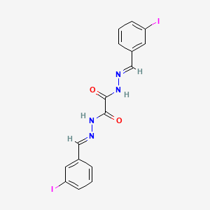 molecular formula C16H12I2N4O2 B3857809 N,N'-bis[(E)-(3-iodophenyl)methylideneamino]oxamide 