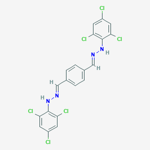 molecular formula C20H12Cl6N4 B385822 Terephthalaldehyde bis[(2,4,6-trichlorophenyl)hydrazone] 