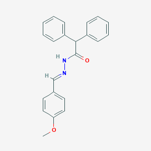 molecular formula C22H20N2O2 B385836 N'-(4-methoxybenzylidene)-2,2-diphenylacetohydrazide 