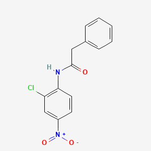 molecular formula C14H11ClN2O3 B3858372 N-(2-chloro-4-nitrophenyl)-2-phenylacetamide 