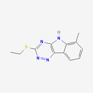 B3858421 3-(ethylthio)-6-methyl-5H-[1,2,4]triazino[5,6-b]indole CAS No. 5488-55-1