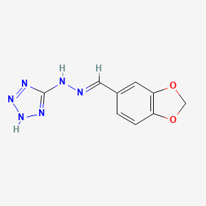 1,3-benzodioxole-5-carbaldehyde 1H-tetrazol-5-ylhydrazone