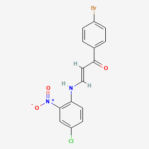 1-(4-bromophenyl)-3-[(4-chloro-2-nitrophenyl)amino]-2-propen-1-one