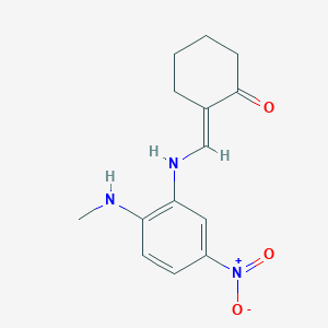 2-({[2-(methylamino)-5-nitrophenyl]amino}methylene)cyclohexanone