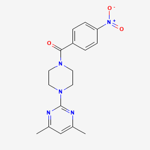 4,6-dimethyl-2-[4-(4-nitrobenzoyl)-1-piperazinyl]pyrimidine