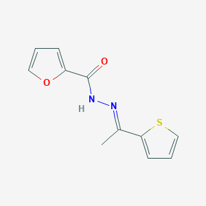 molecular formula C11H10N2O2S B3858565 N'-[(1E)-1-(thiophen-2-yl)ethylidene]furan-2-carbohydrazide 