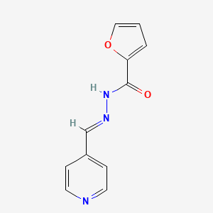 molecular formula C11H9N3O2 B3858685 N'-[(E)-4-pyridinylmethylidene]-2-furohydrazide 